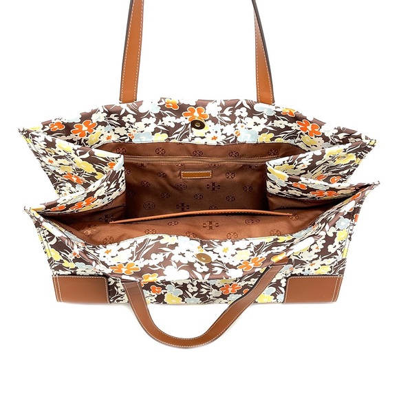 Tory Burch Women's Ella Nylon Printed Tote - Picture 3 of 4